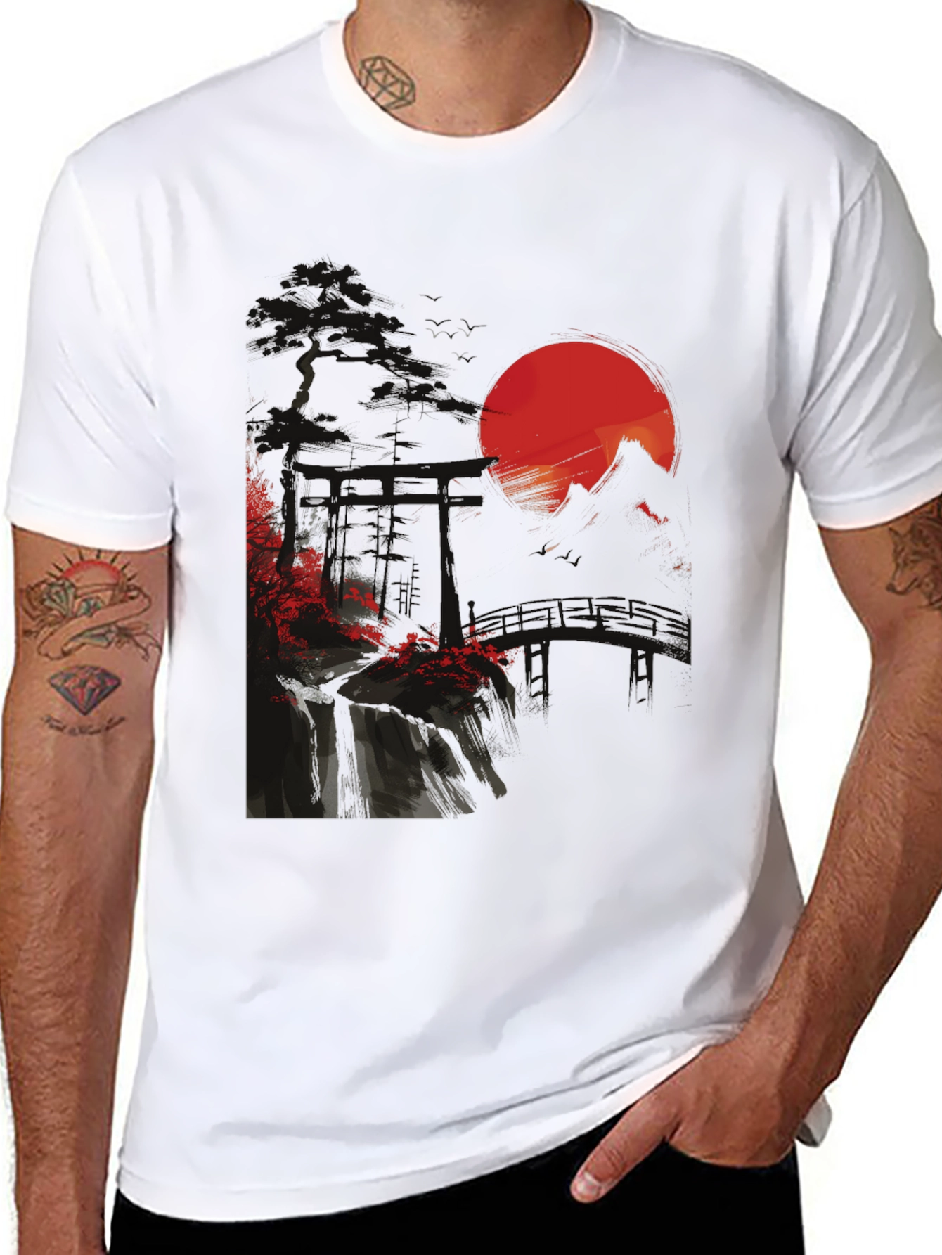 Japanese Sunset Graphic Tee