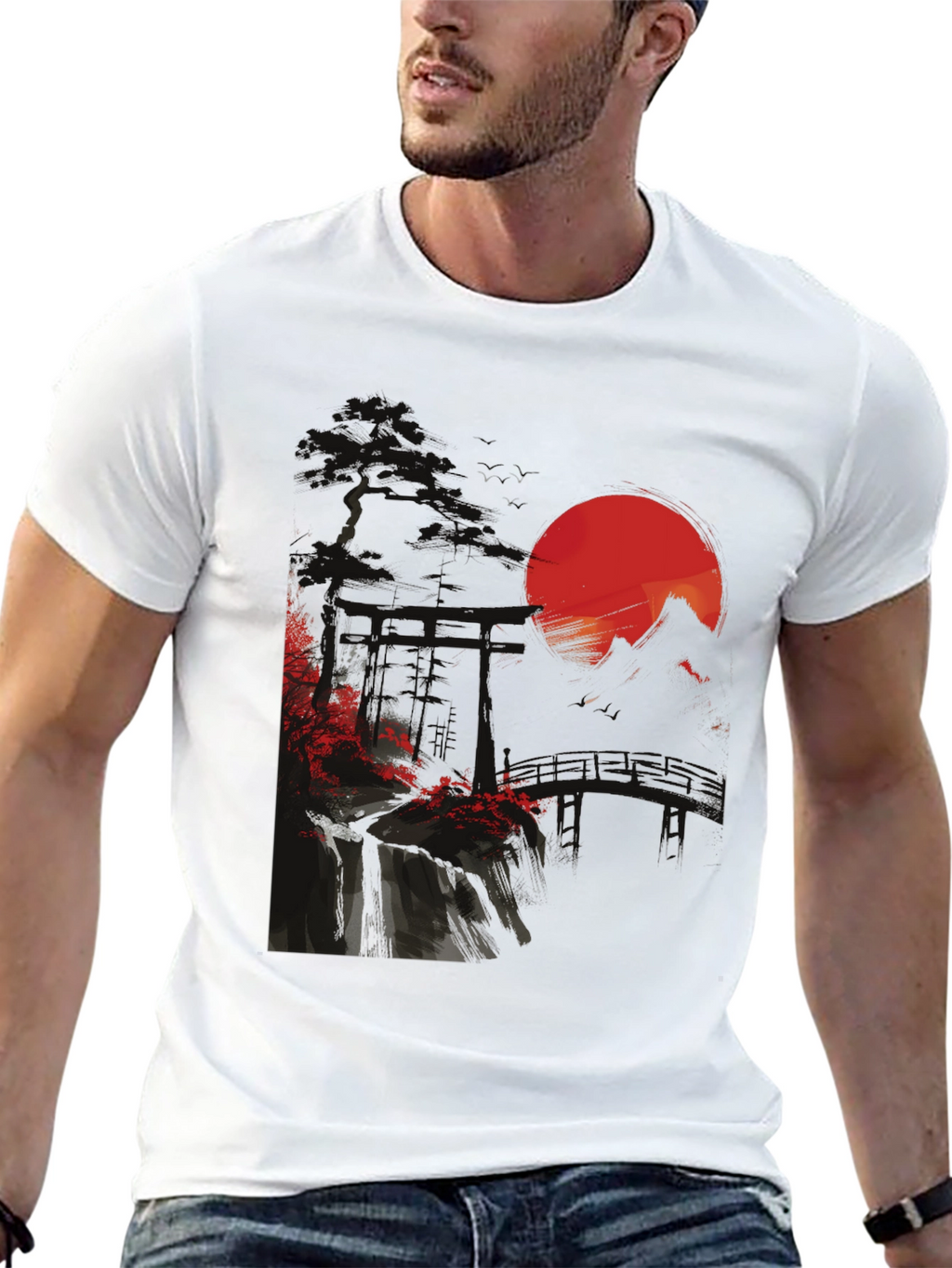 Japanese Sunset Graphic Tee