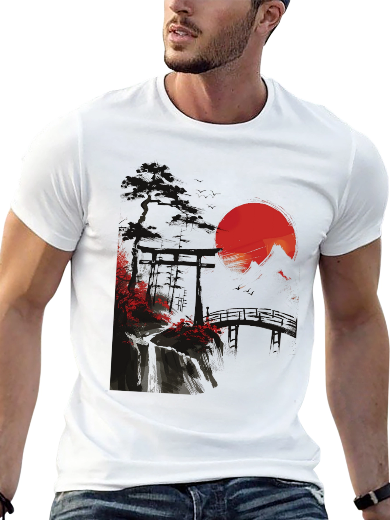 Japanese Sunset Graphic Tee
