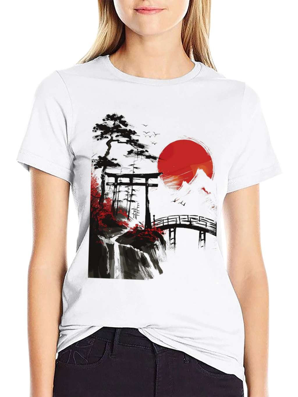 Japanese Sunset Graphic Tee