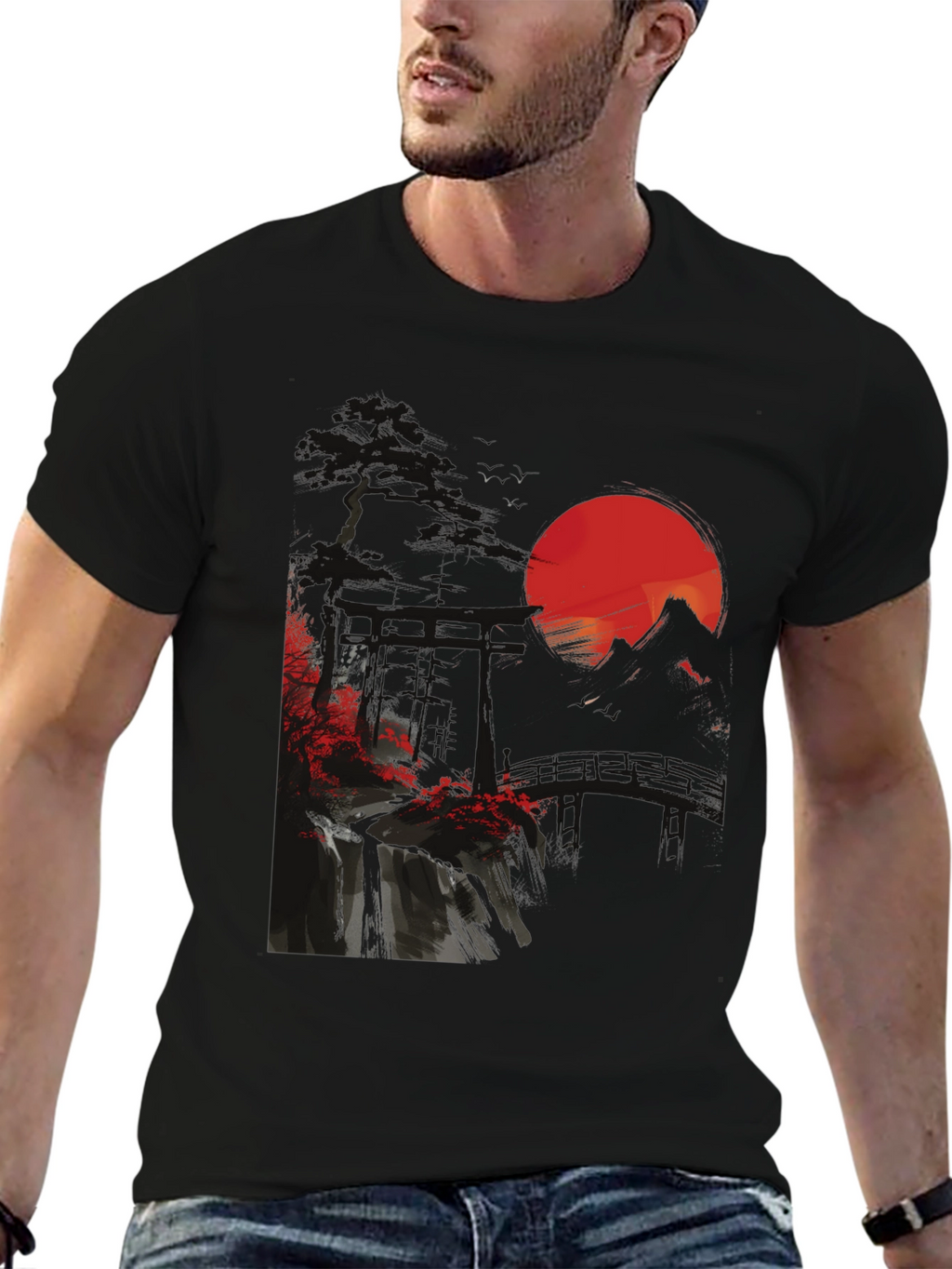 Japanese Sunset Graphic Tee