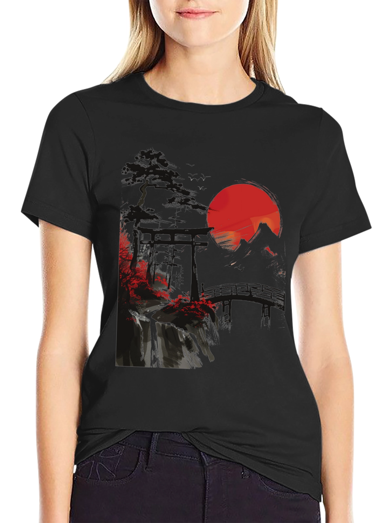 Japanese Sunset Graphic Tee