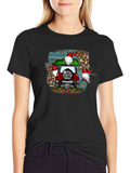 Merry Christ-mas Tee Gnome Red Car Christmas Tree