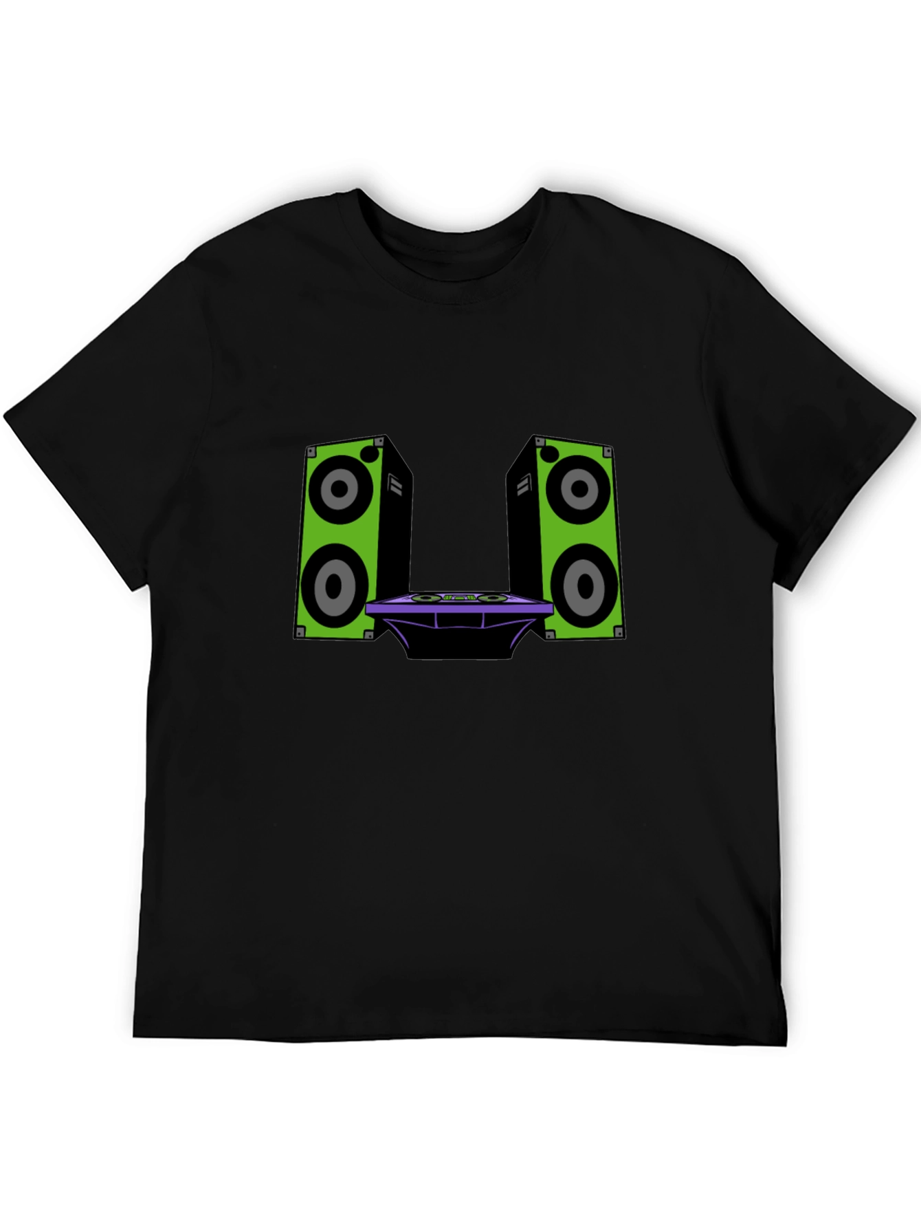 DJ Speakers Graphic Tee - Black