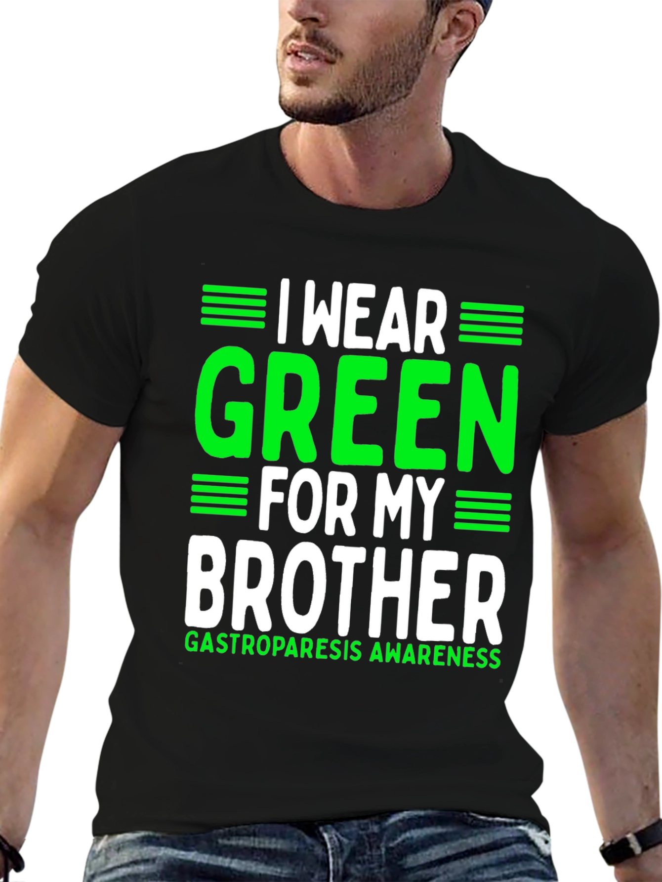 I Wear Green for My Brother Gastroparesis Awareness T-Shirt