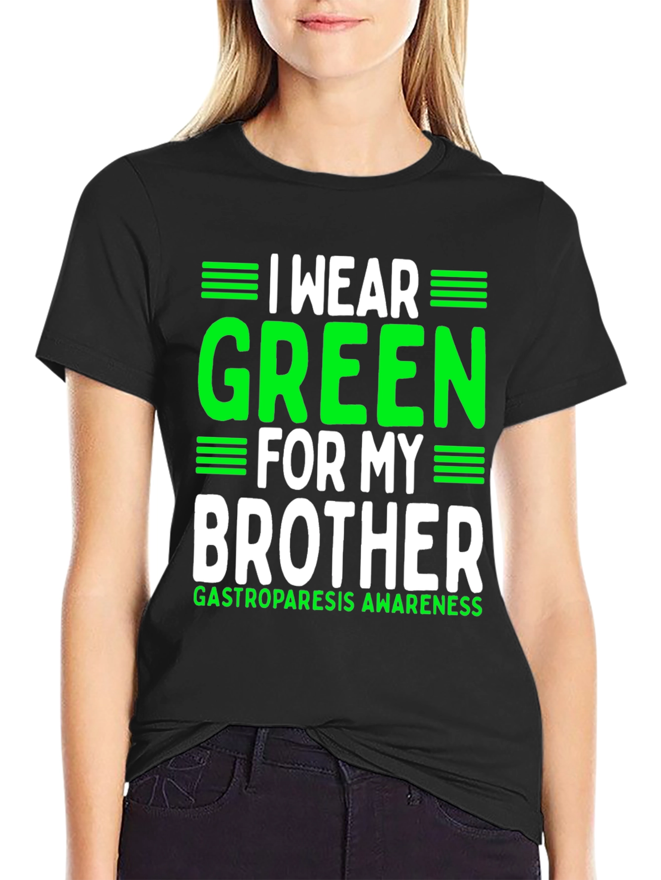 I Wear Green for My Brother Gastroparesis Awareness T-Shirt