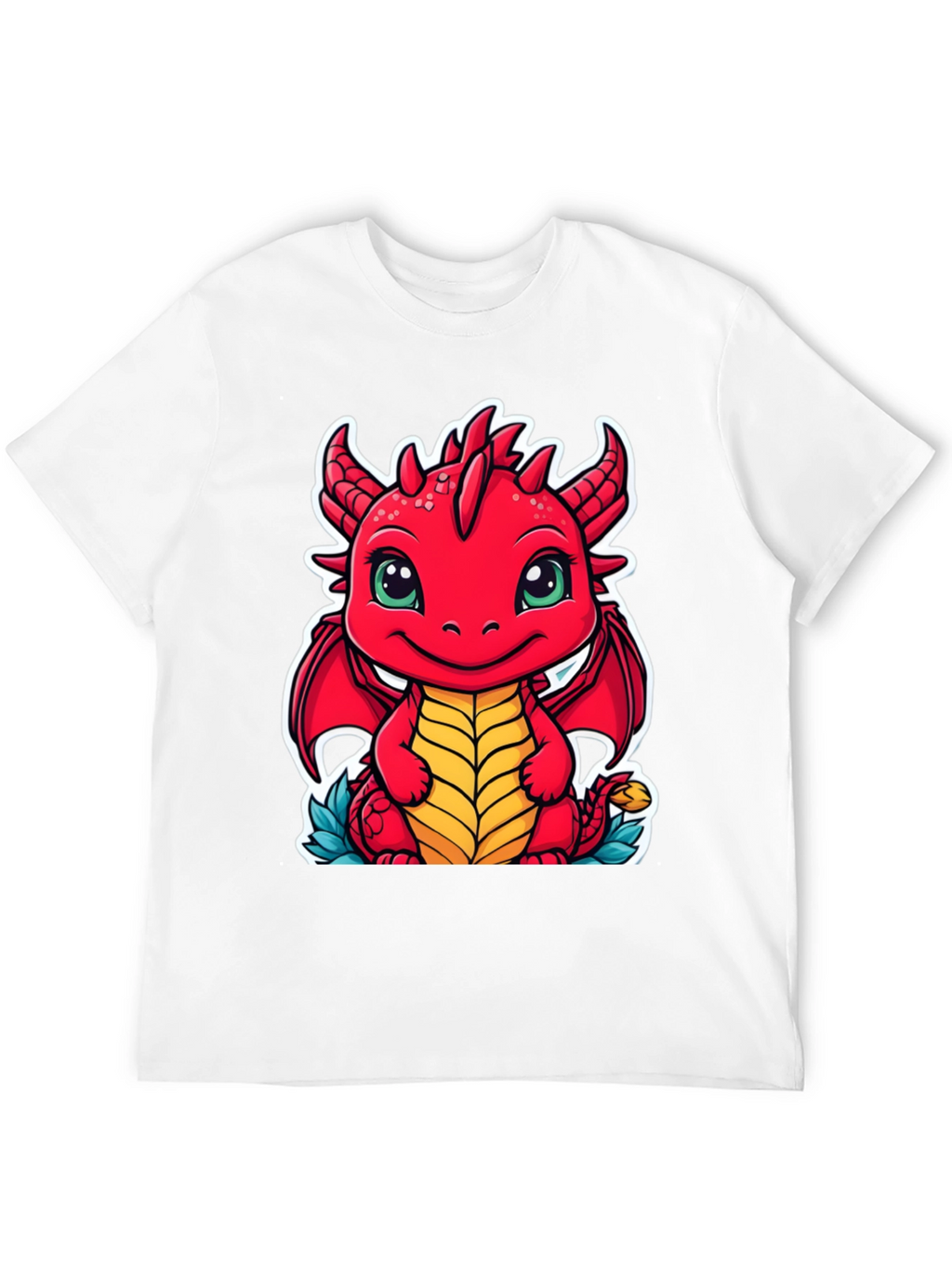 Cute Dragon Graphic Tee - Unisex Black T-Shirt