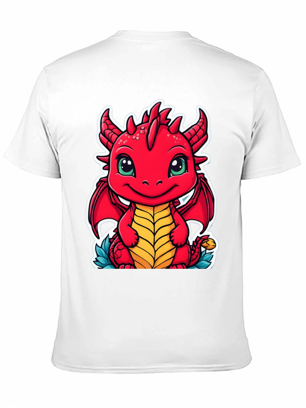 Cute Dragon Graphic Tee - Unisex Black T-Shirt