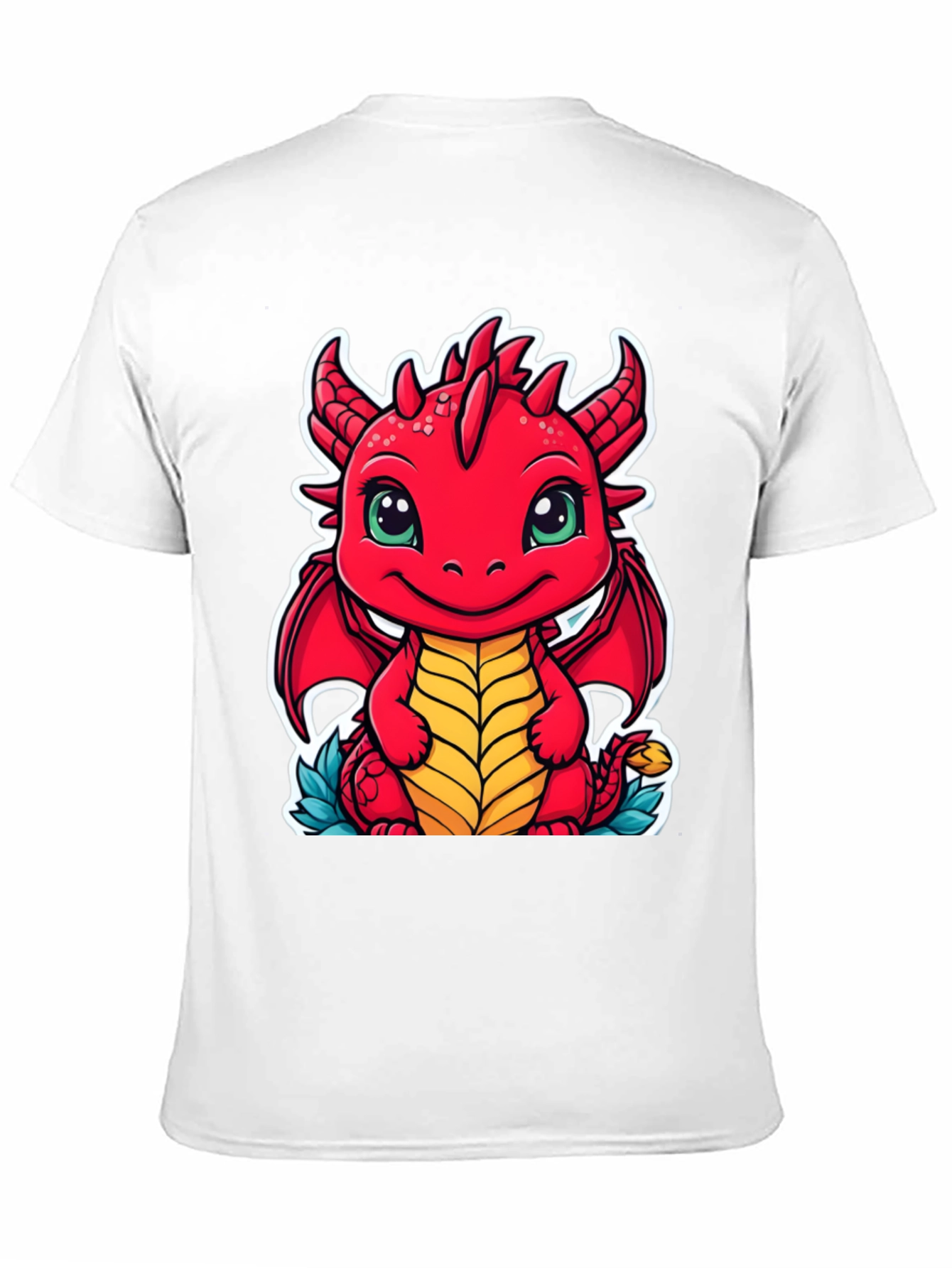 Cute Dragon Graphic Tee - Unisex Black T-Shirt