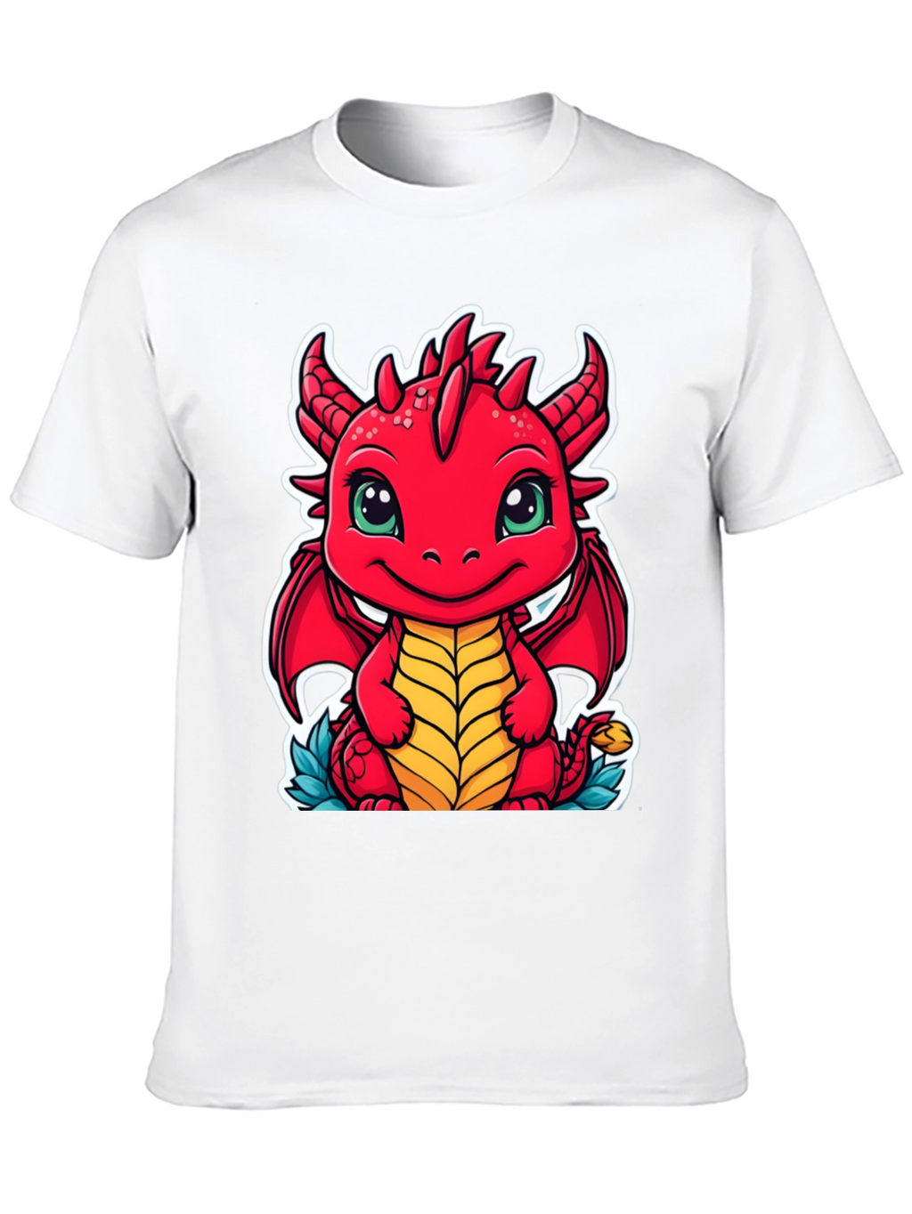 Cute Dragon Graphic Tee - Unisex Black T-Shirt