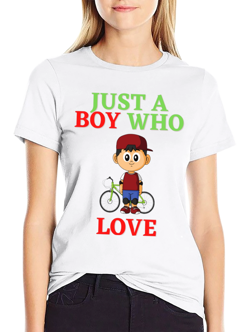 Boy Who Loves Bikes Graphic Tee - Soft Cotton