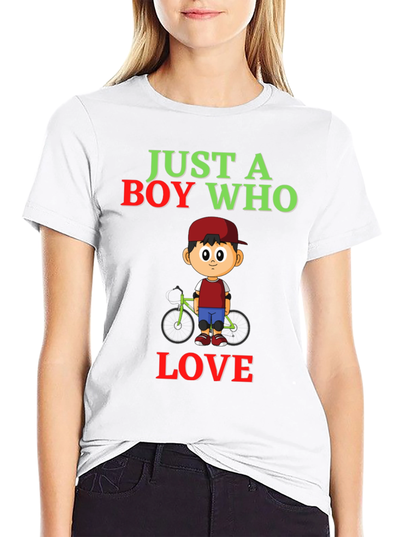 Boy Who Loves Bikes Graphic Tee - Soft Cotton