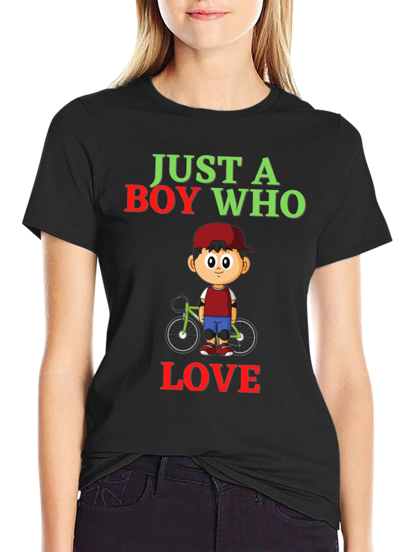 Boy Who Loves Bikes Graphic Tee - Soft Cotton
