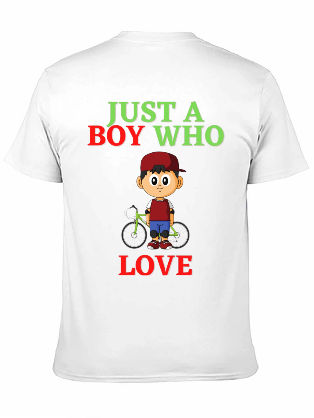 Boy Who Loves Bikes Graphic Tee - Soft Cotton