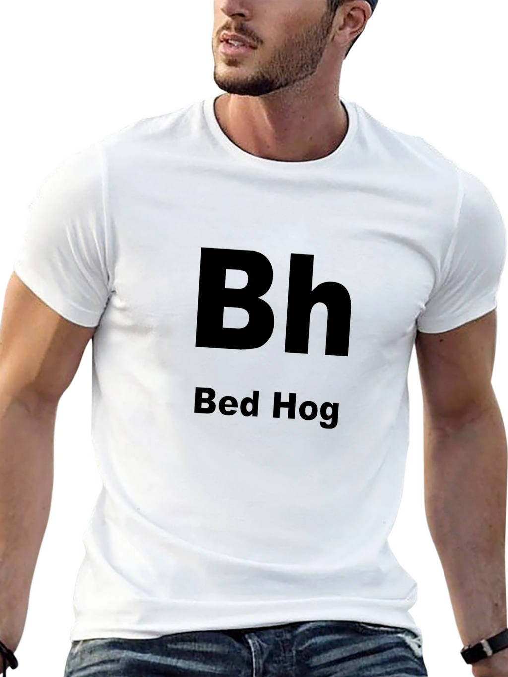 Bed Hog Graphic Tee - Black Cotton T-Shirt