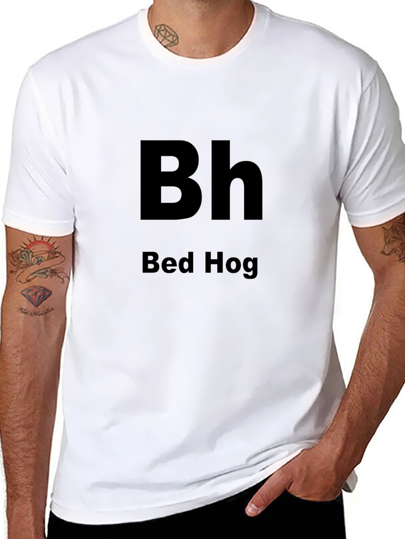 Bed Hog Graphic Tee - Black Cotton T-Shirt