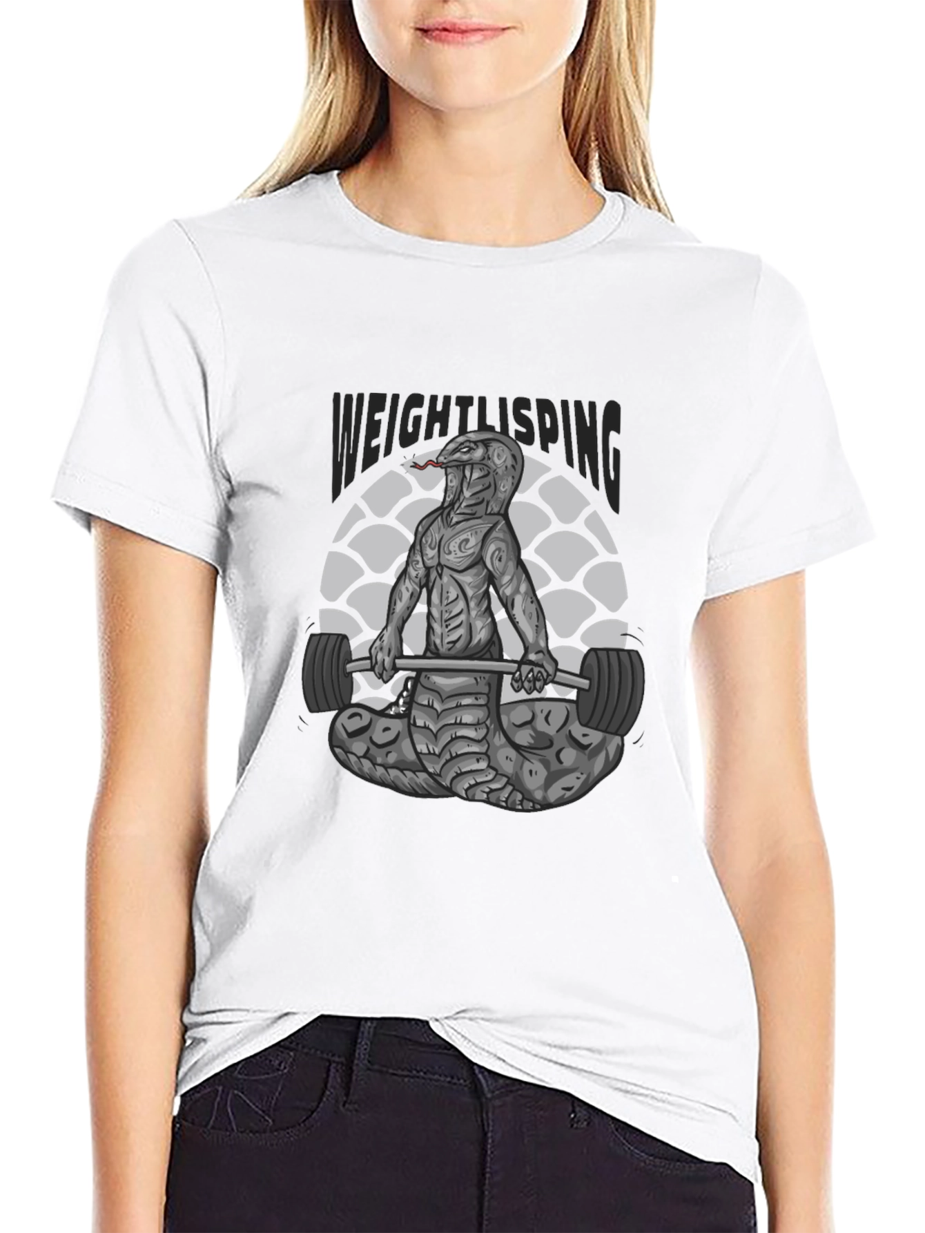 Weightlifting Snake T-Shirt - Cobra Gym Tee