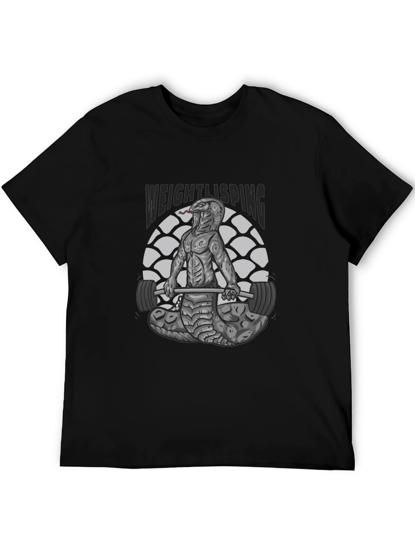 Weightlifting Snake T-Shirt - Cobra Gym Tee