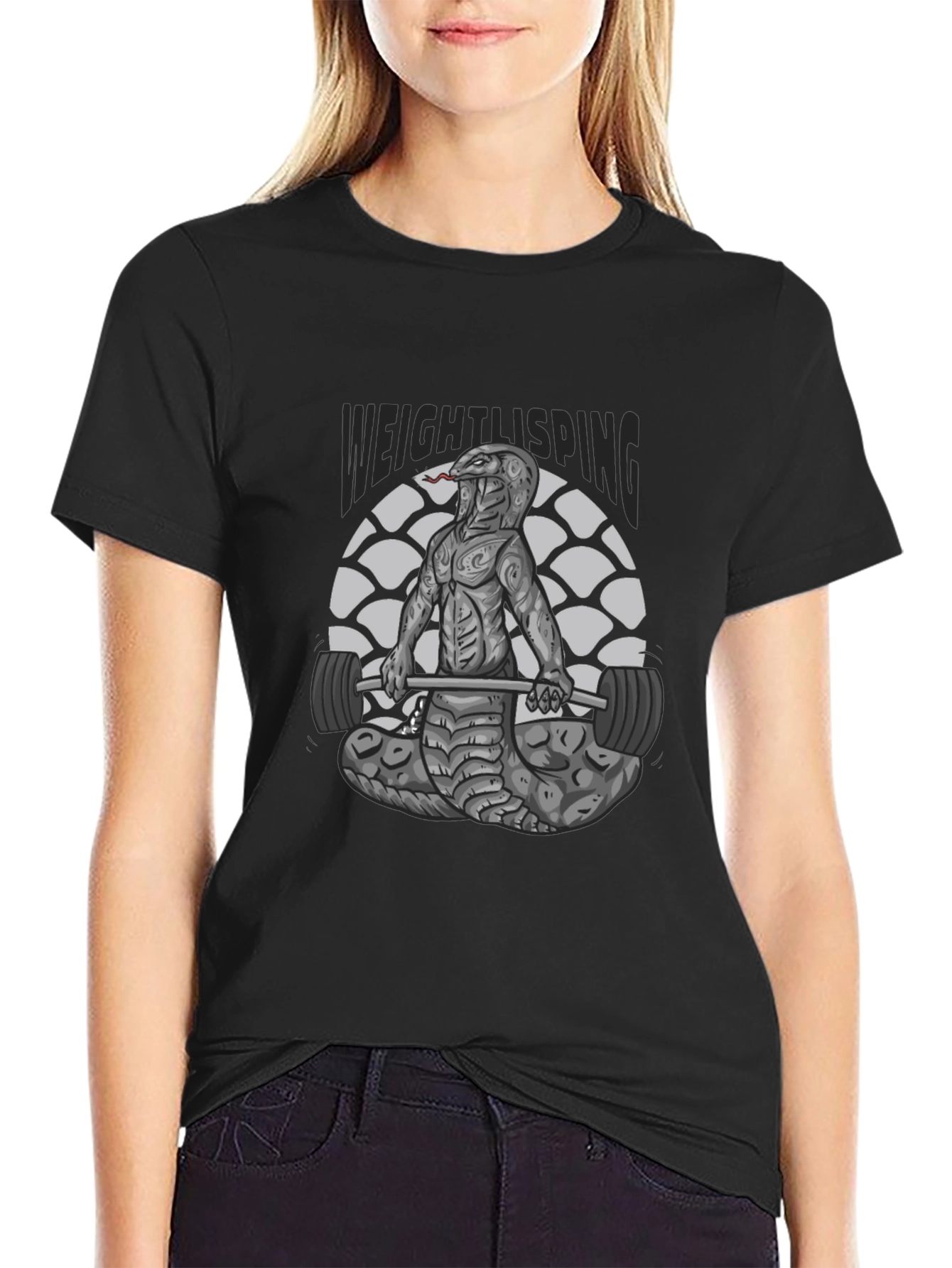 Weightlifting Snake T-Shirt - Cobra Gym Tee