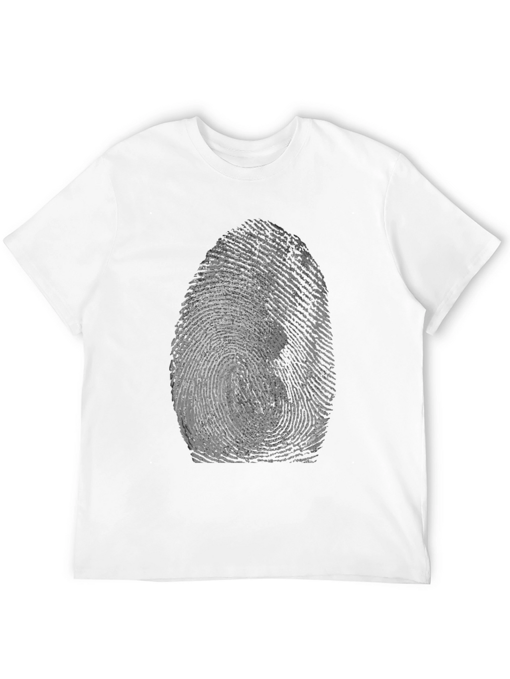 Fingerprint Graphic Tee - Unique Black T-Shirt