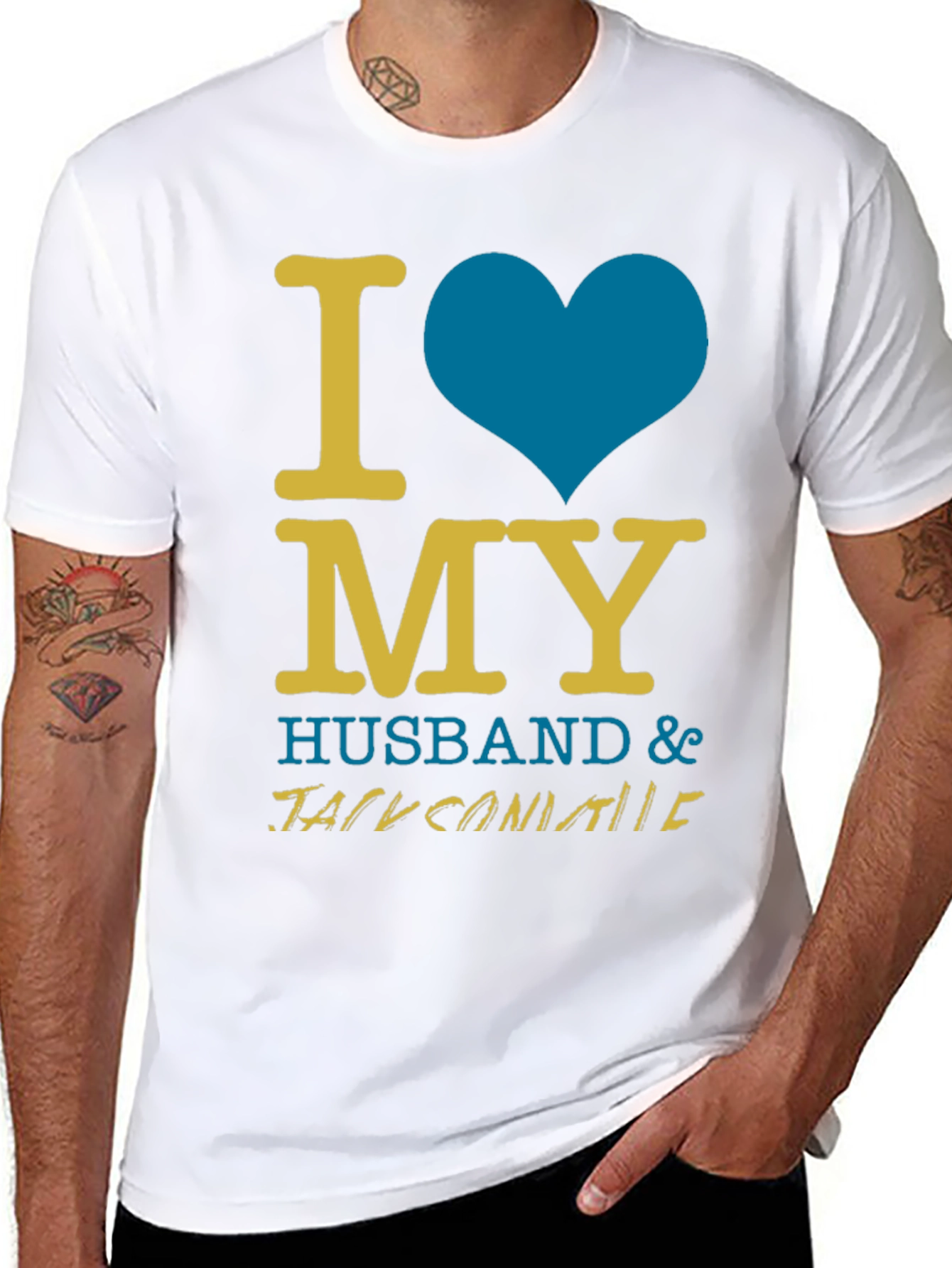 I Love My Husband T-Shirt - Jacksonville Fan Apparel