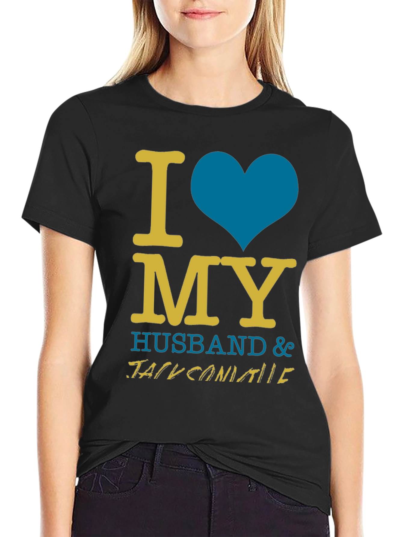 I Love My Husband T-Shirt - Jacksonville Fan Apparel