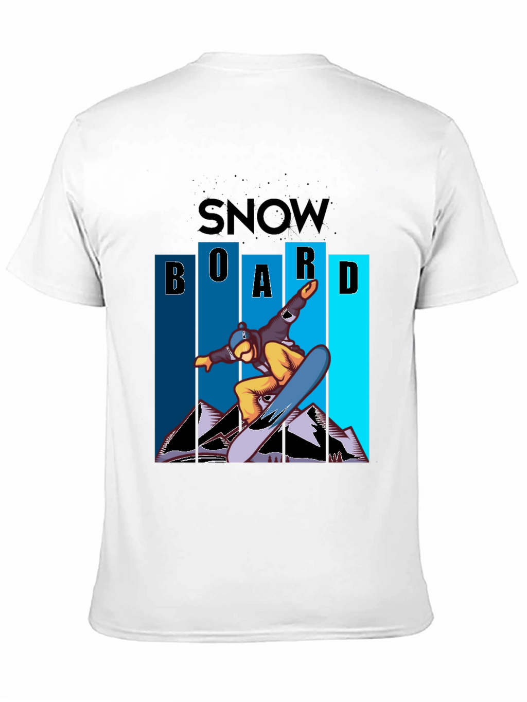 Snowboard Graphic Tee - Cool Black Shirt