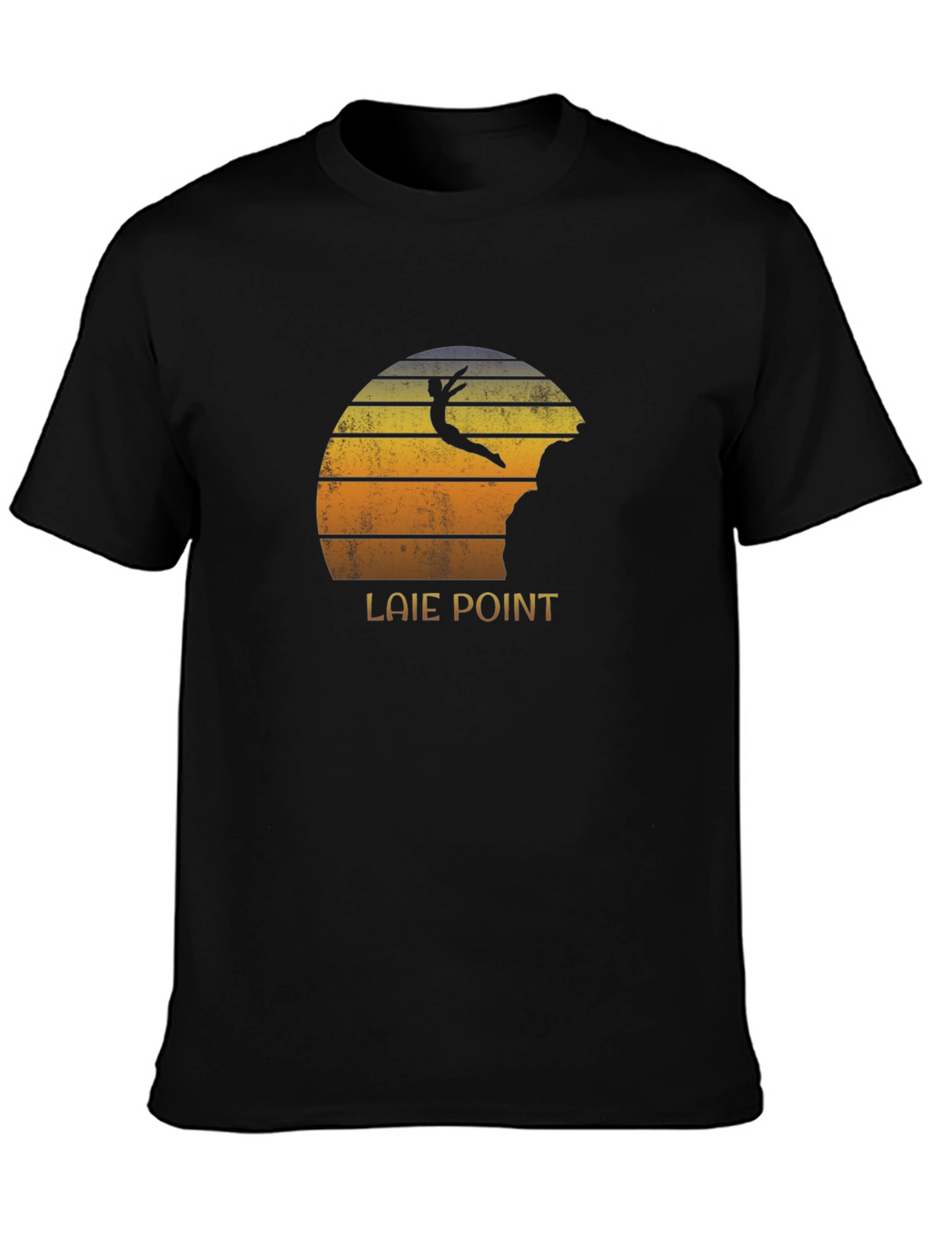 Laie Point Cliff Diver Sunset T-Shirt