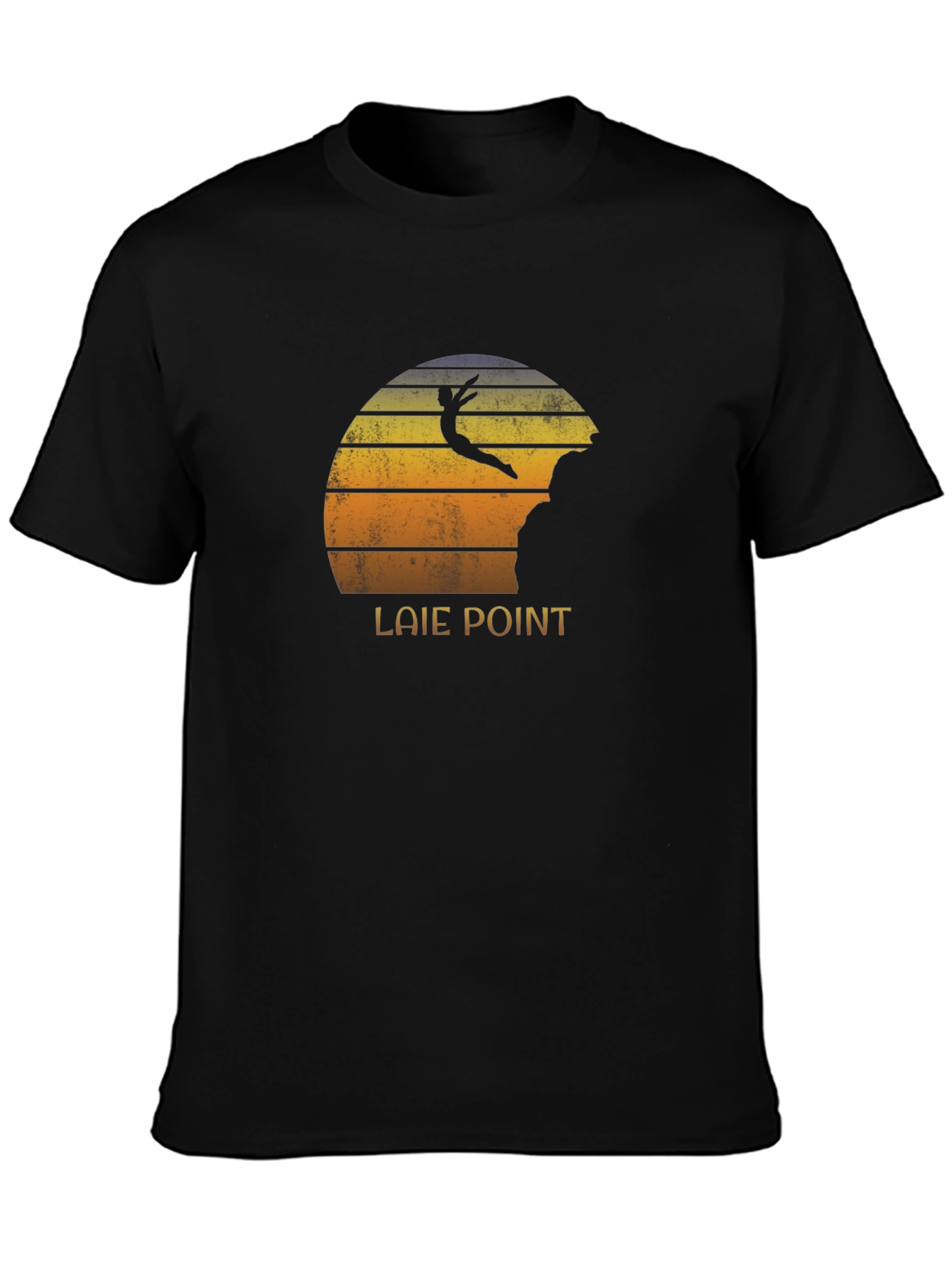 Laie Point Cliff Diver Sunset T-Shirt