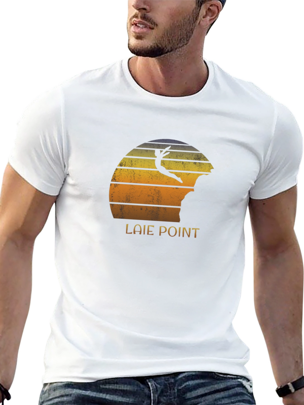 Laie Point Cliff Diver Sunset T-Shirt