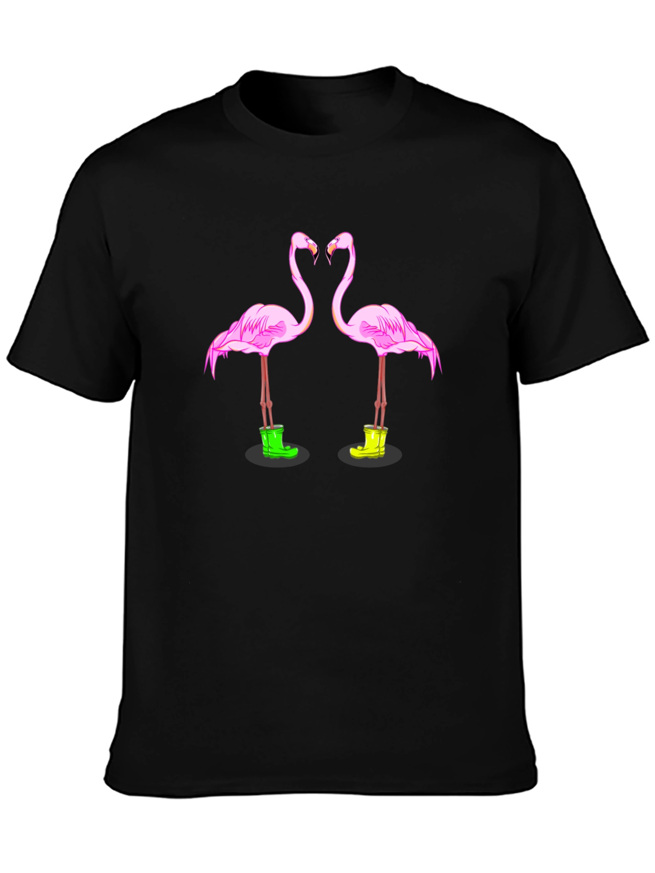 Flamingo Boots Graphic T-Shirt