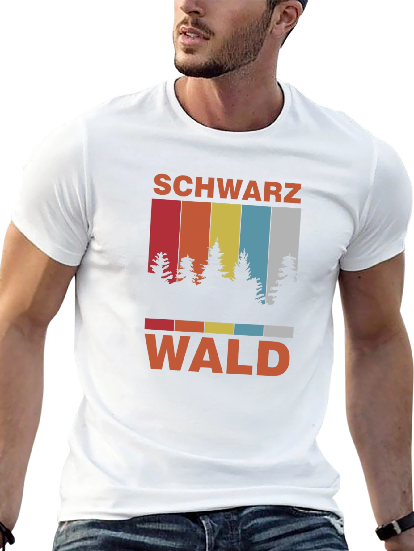 Schwarzwald T-Shirt - Retro Forest Design