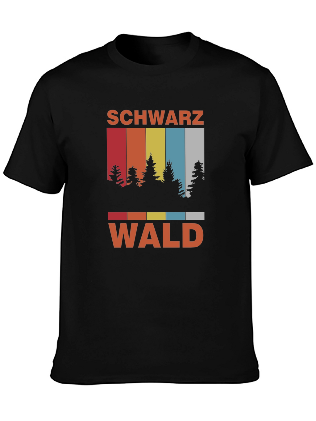 Schwarzwald T-Shirt - Retro Forest Design