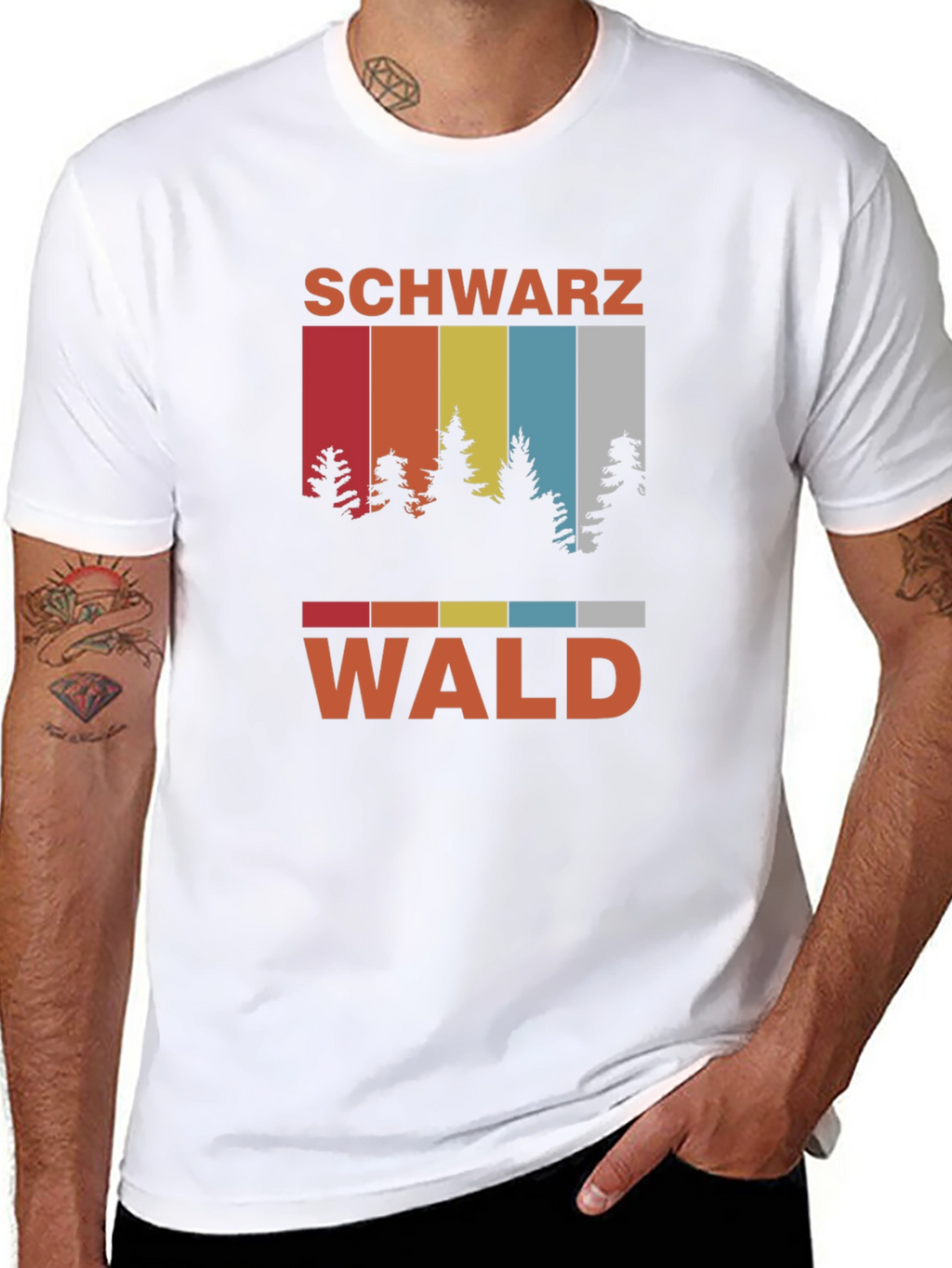 Schwarzwald T-Shirt - Retro Forest Design