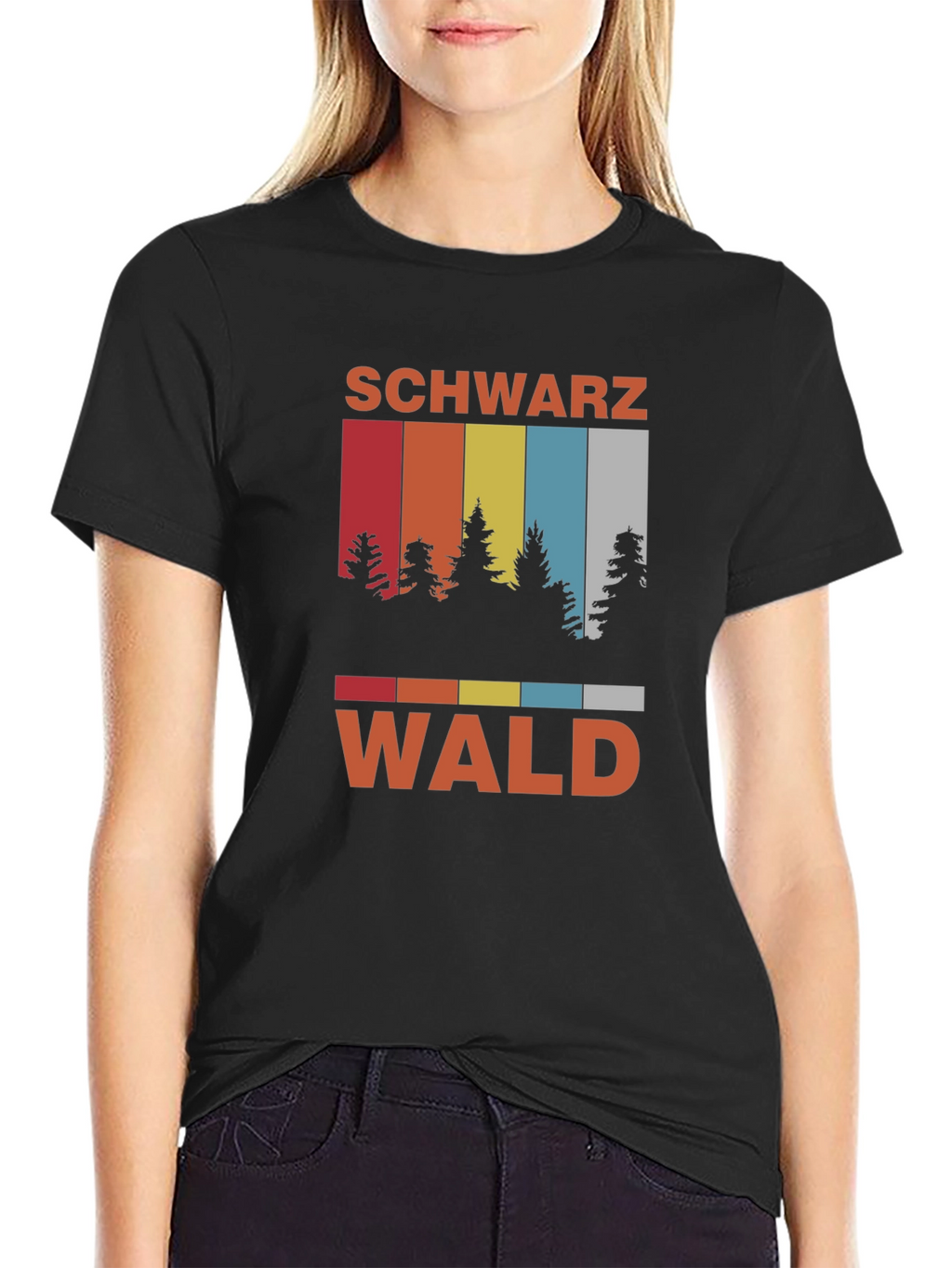 Schwarzwald T-Shirt - Retro Forest Design