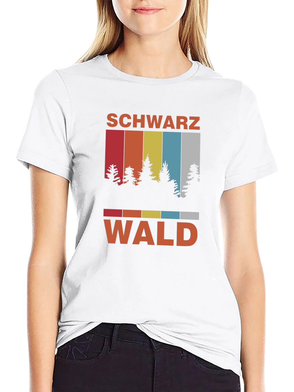 Schwarzwald T-Shirt - Retro Forest Design