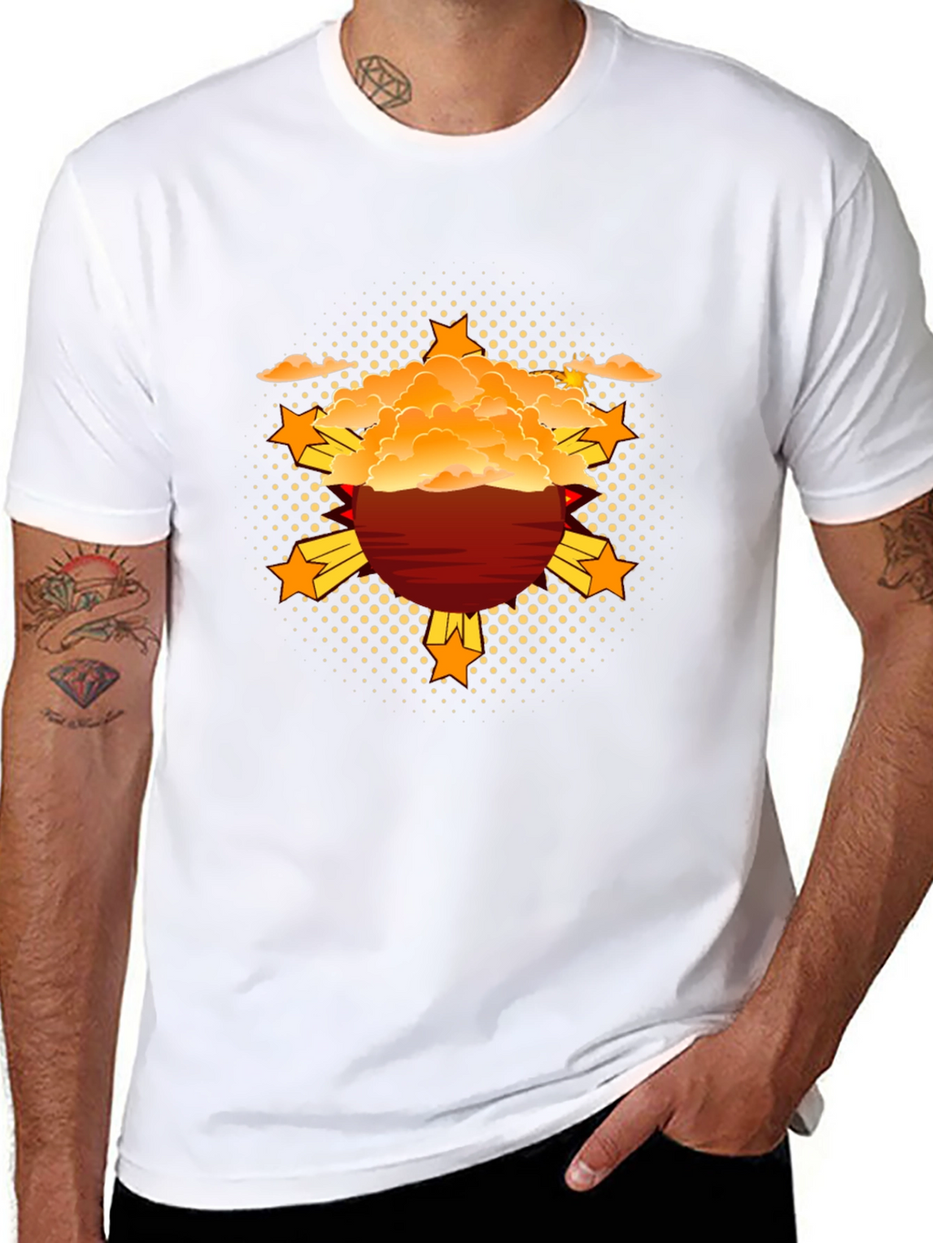 Filipino Pride T-Shirt - Sun & Stars Design