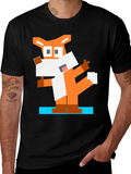 Pixel Art Fox T-Shirt - Retro Gaming Style