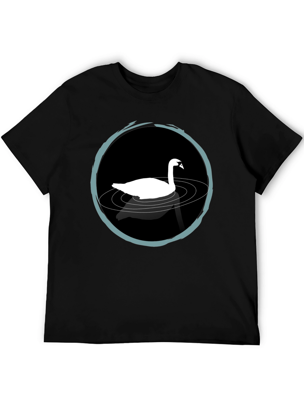 Swan Lake T-Shirt - Elegant Black Tee