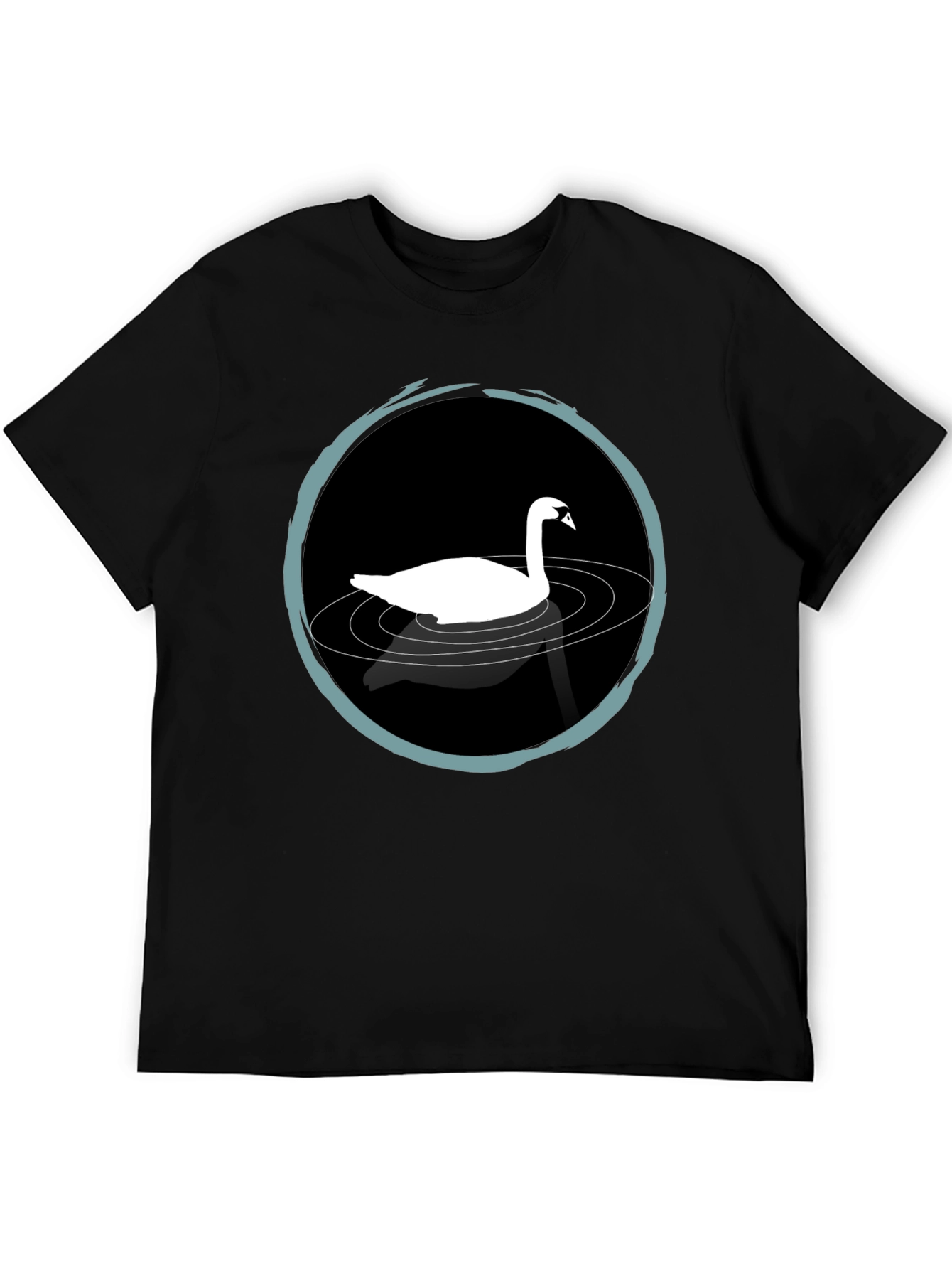 Swan Lake T-Shirt - Elegant Black Tee