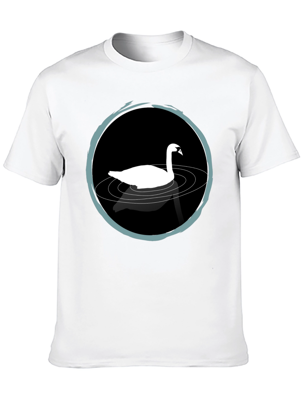 Swan Lake T-Shirt - Elegant Black Tee