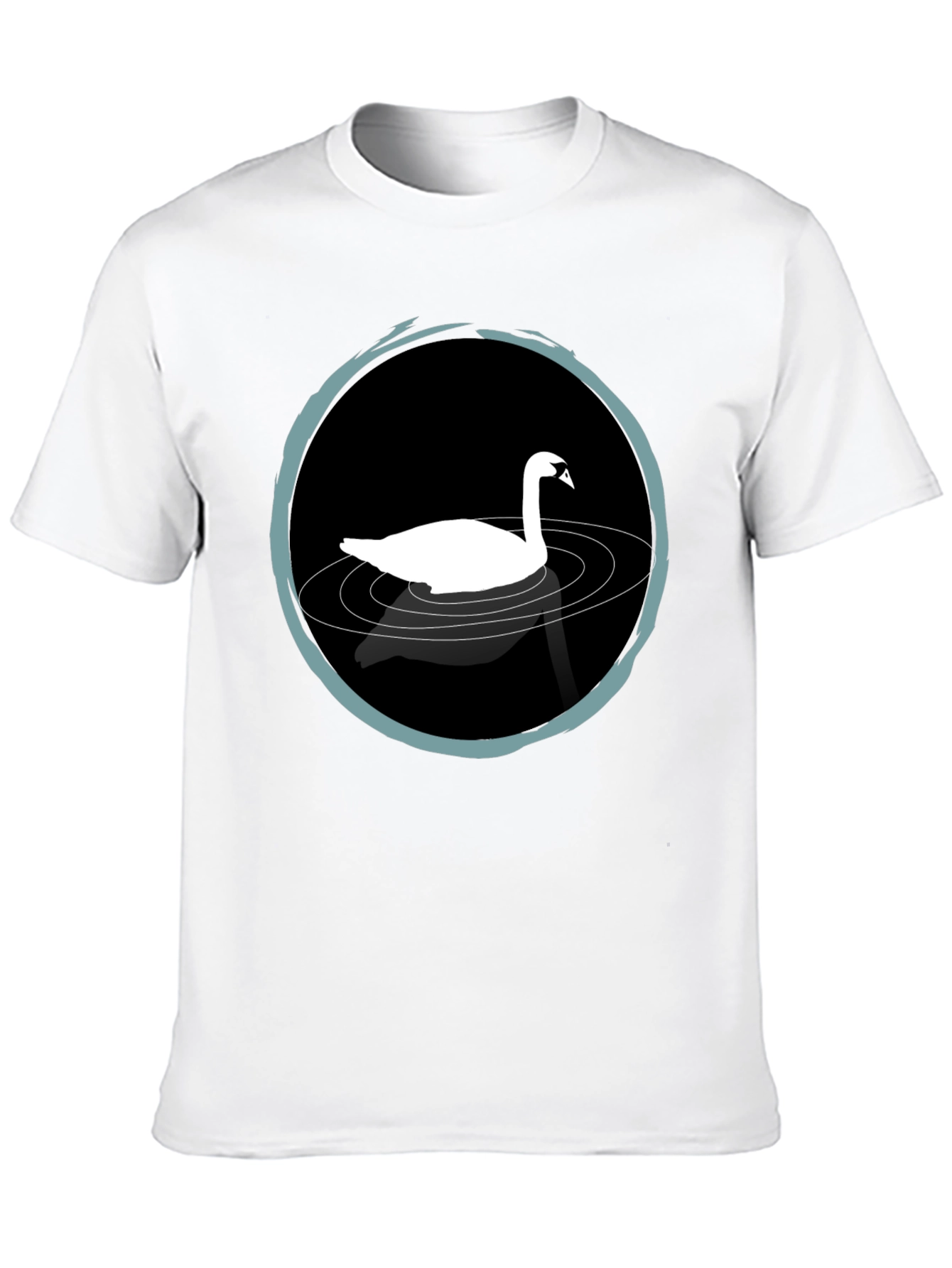Swan Lake T-Shirt - Elegant Black Tee