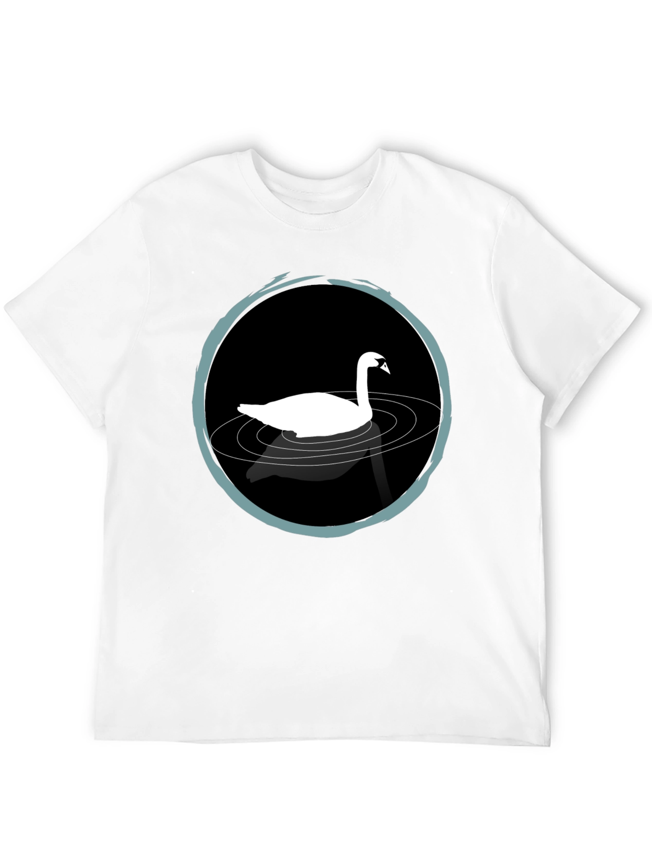 Swan Lake T-Shirt - Elegant Black Tee