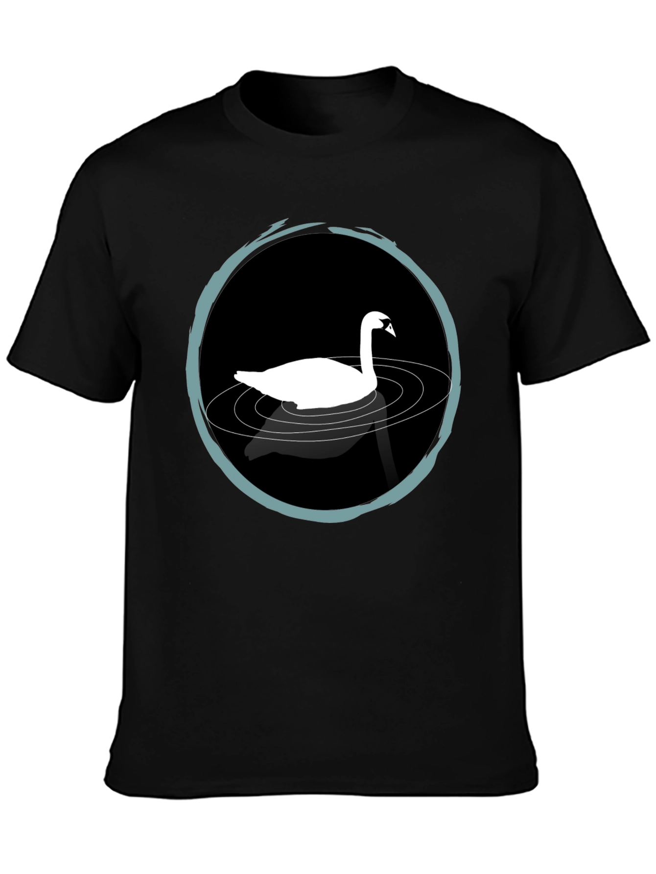 Swan Lake T-Shirt - Elegant Black Tee