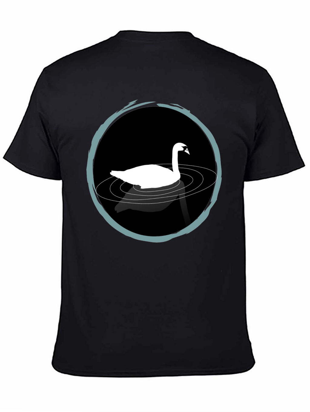Swan Lake T-Shirt - Elegant Black Tee
