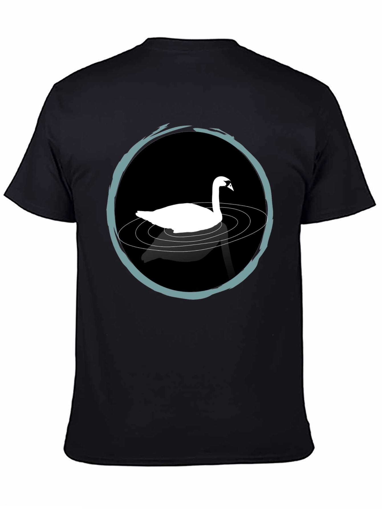 Swan Lake T-Shirt - Elegant Black Tee