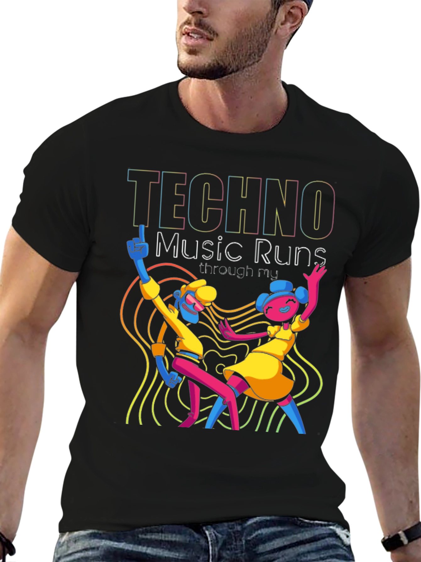 Techno Music Graphic Tee