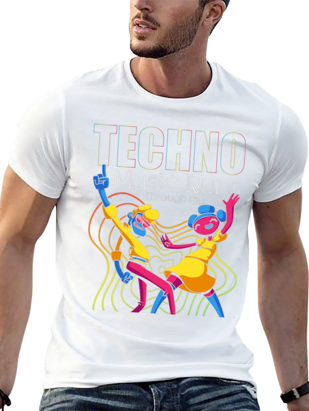 Techno Music Graphic Tee