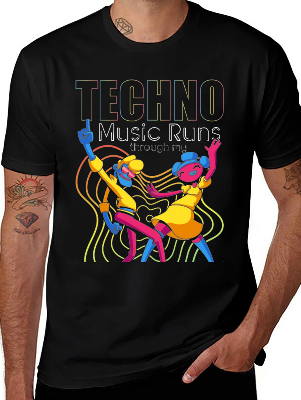 Techno Music Graphic Tee