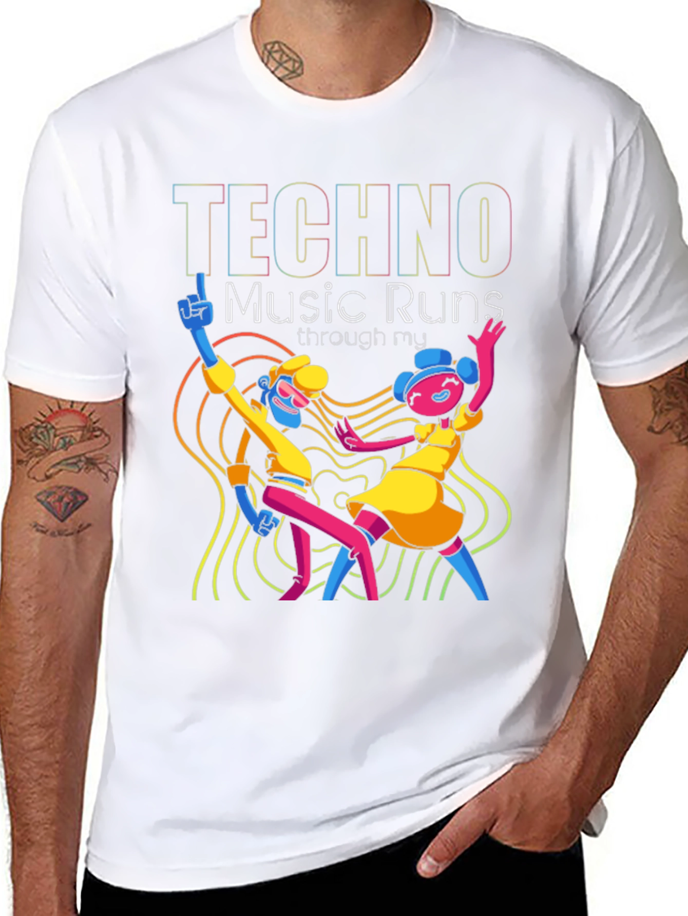 Techno Music Graphic Tee